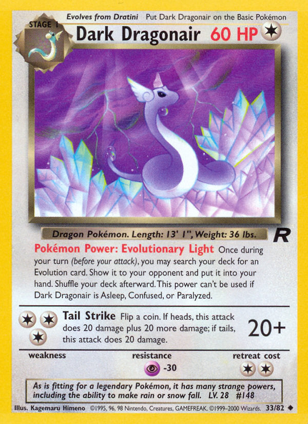 Rocket set Dark Dragonair #33/82 unlimited
